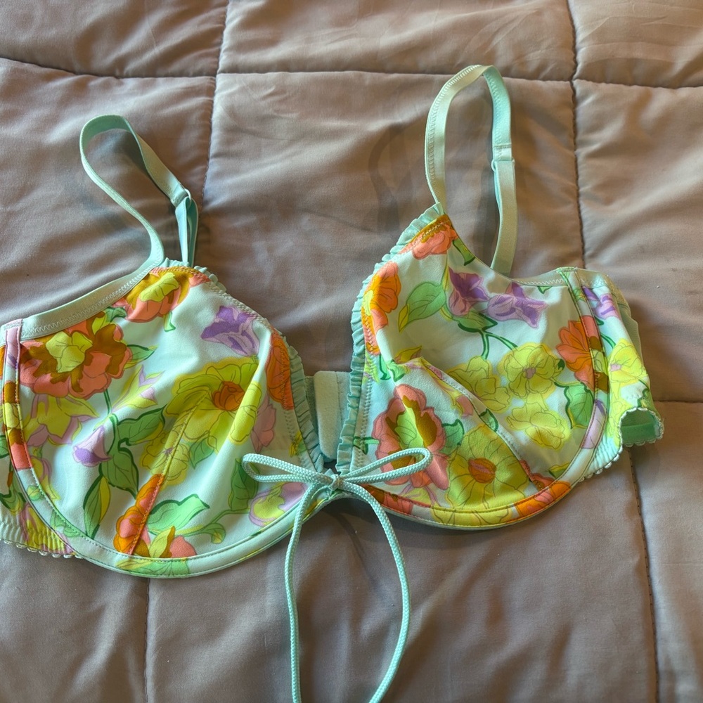 Salvage Multicolor Floral Bra